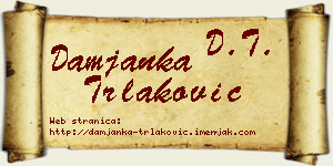 Damjanka Trlaković vizit kartica